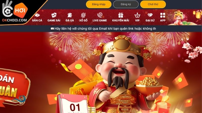 Truy cập vào trang chủ